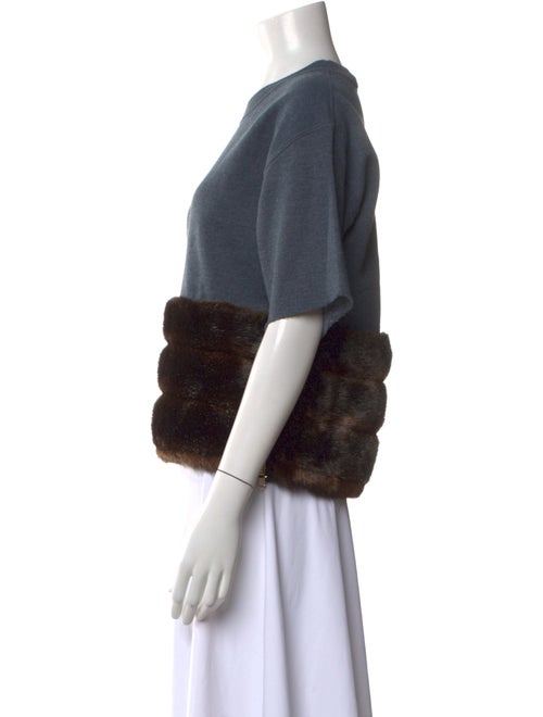 Harvey Faircloth Striped Crew Neck Sweater