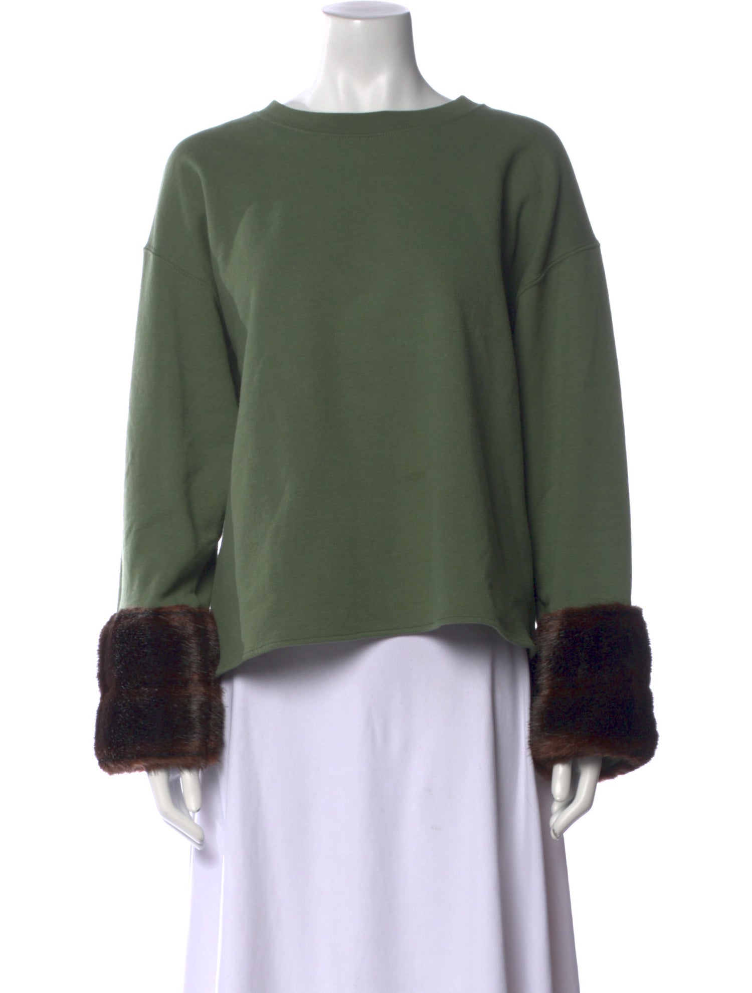 Harvey Faircloth Scoop Neck Long Sleeve Sweatshirt