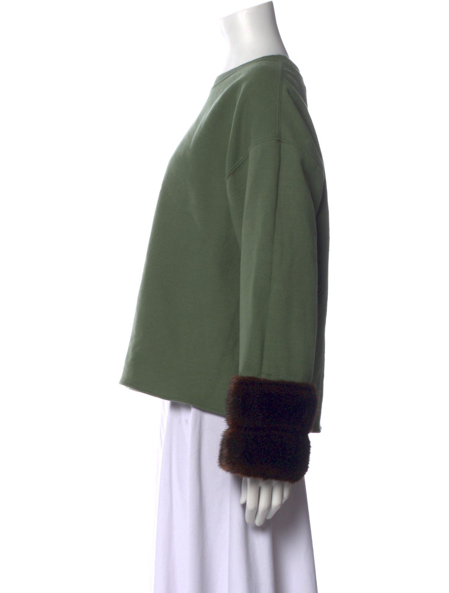 Harvey Faircloth Scoop Neck Long Sleeve Sweatshirt