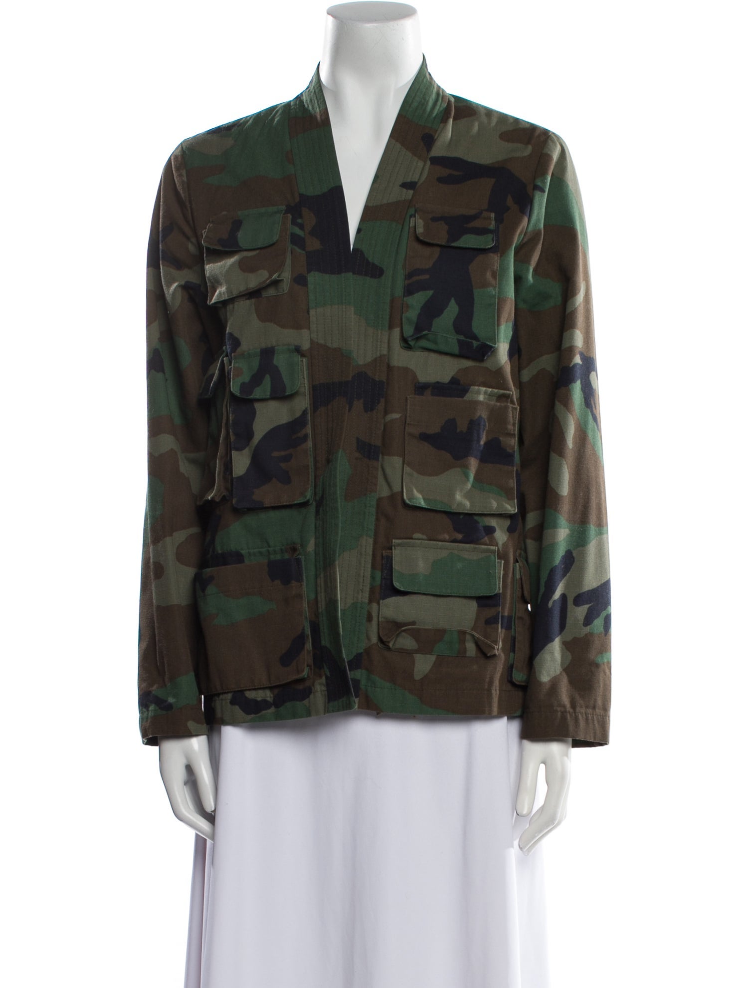 Harvey Faircloth Camouflage Print Utility Jacket
