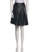 Harvey Faircloth Faux Leather Knee-Length Skirt