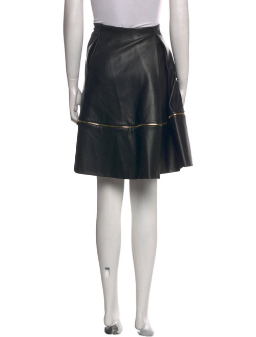 Harvey Faircloth Faux Leather Knee-Length Skirt