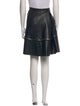 Harvey Faircloth Faux Leather Knee-Length Skirt