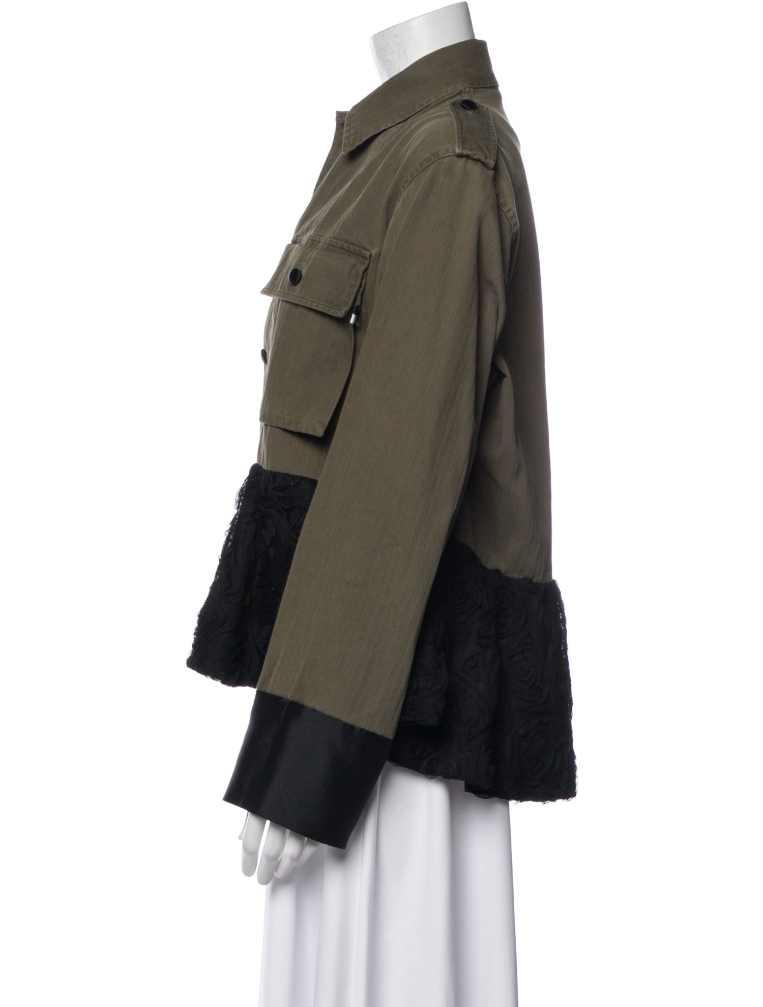 Harvey Faircloth Colorblock Pattern Utility Jacket