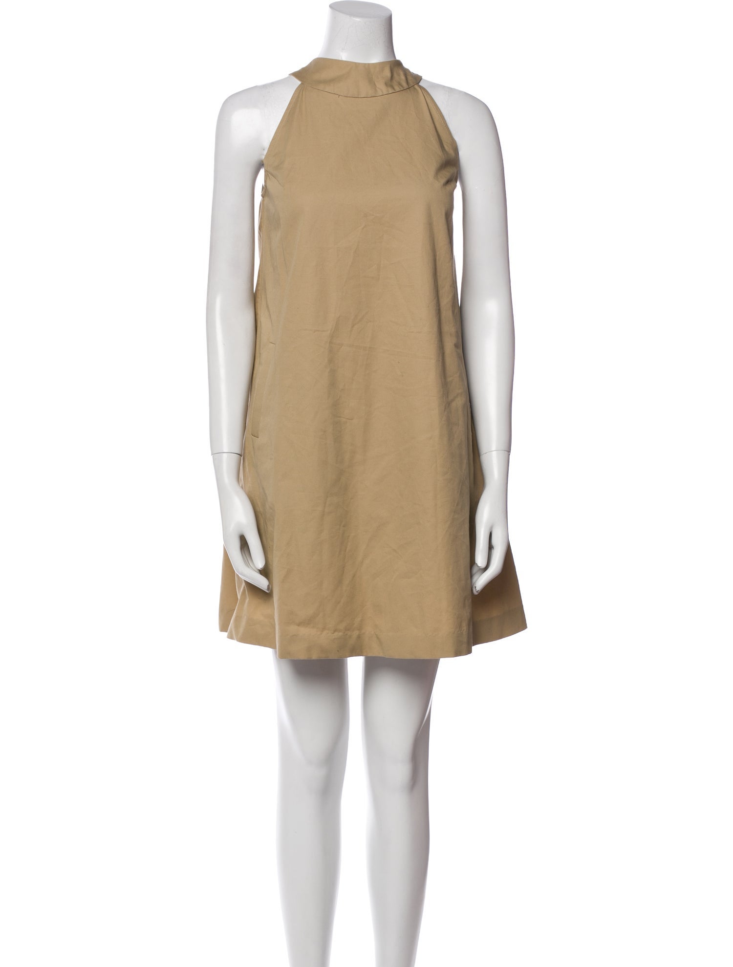Harvey Faircloth Mock Neck Mini Dress