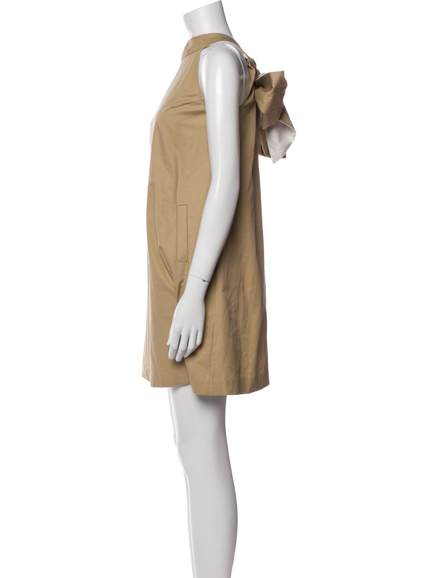 Harvey Faircloth Mock Neck Mini Dress