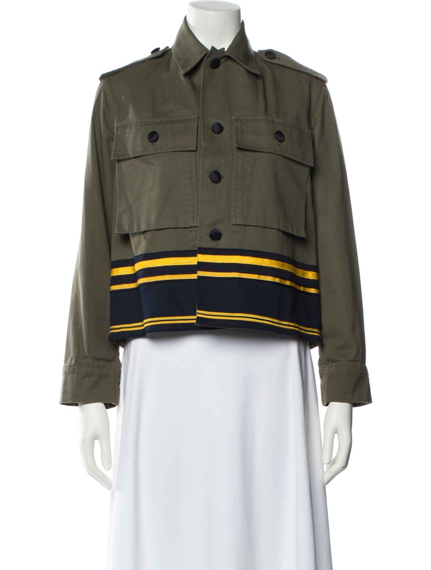 Harvey Faircloth Striped Utility Jacket