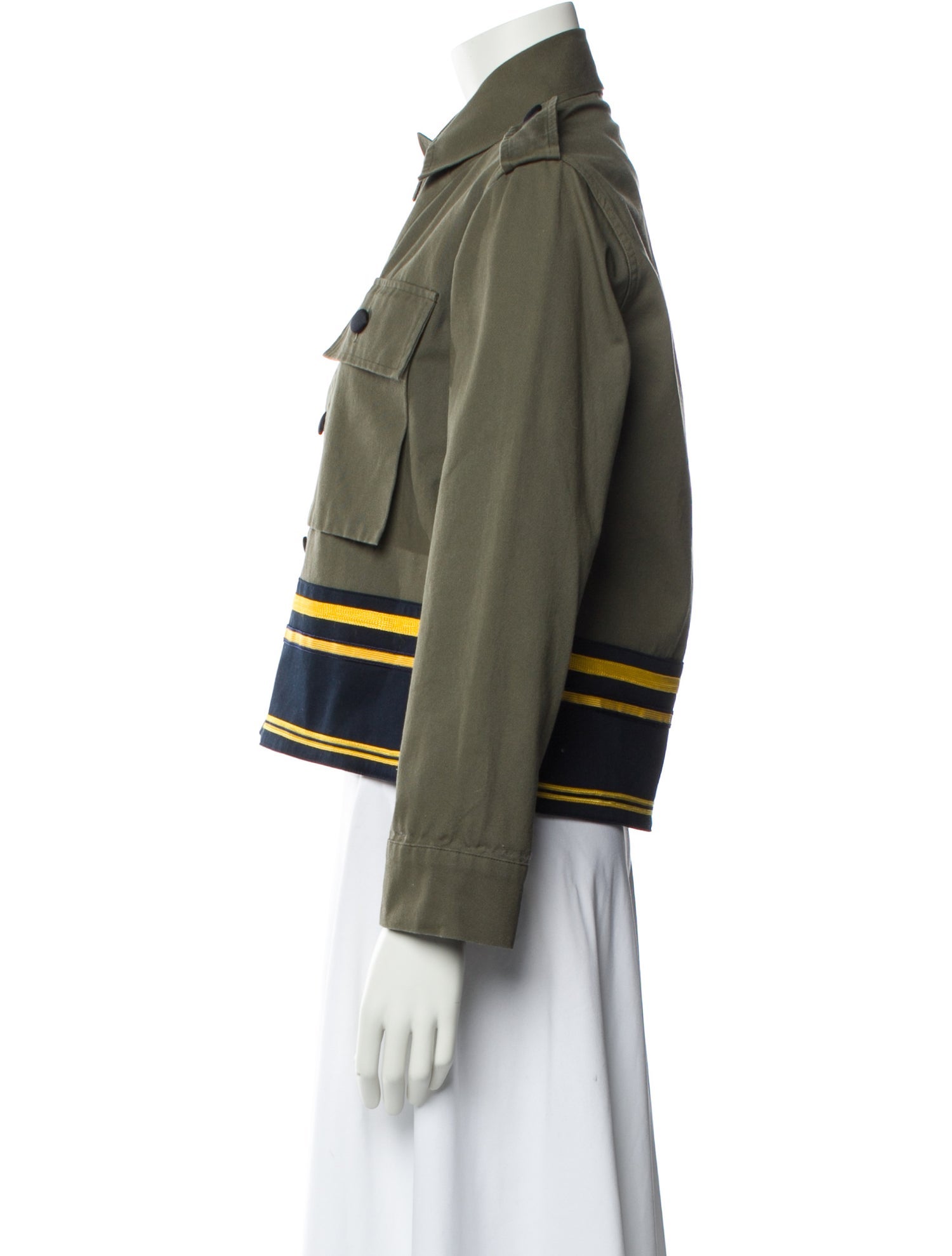 Harvey Faircloth Striped Utility Jacket