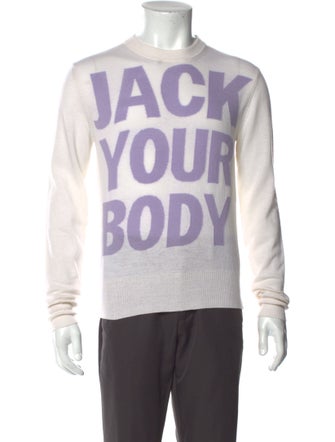 Honey Fucking Dijon Merino Wool Graphic Print Pullover