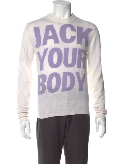 Honey Fucking Dijon Merino Wool Graphic Print Pullover