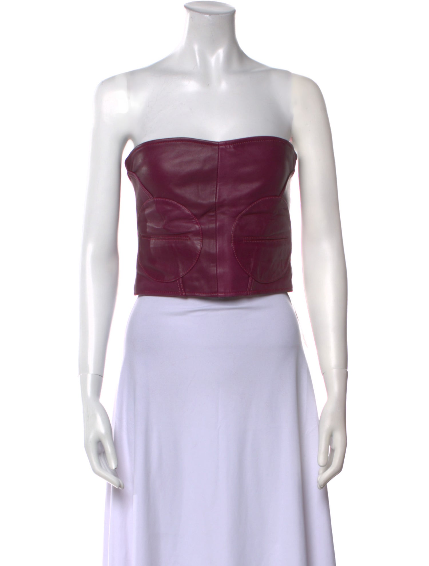 Hosbjerg Strapless Crop Top