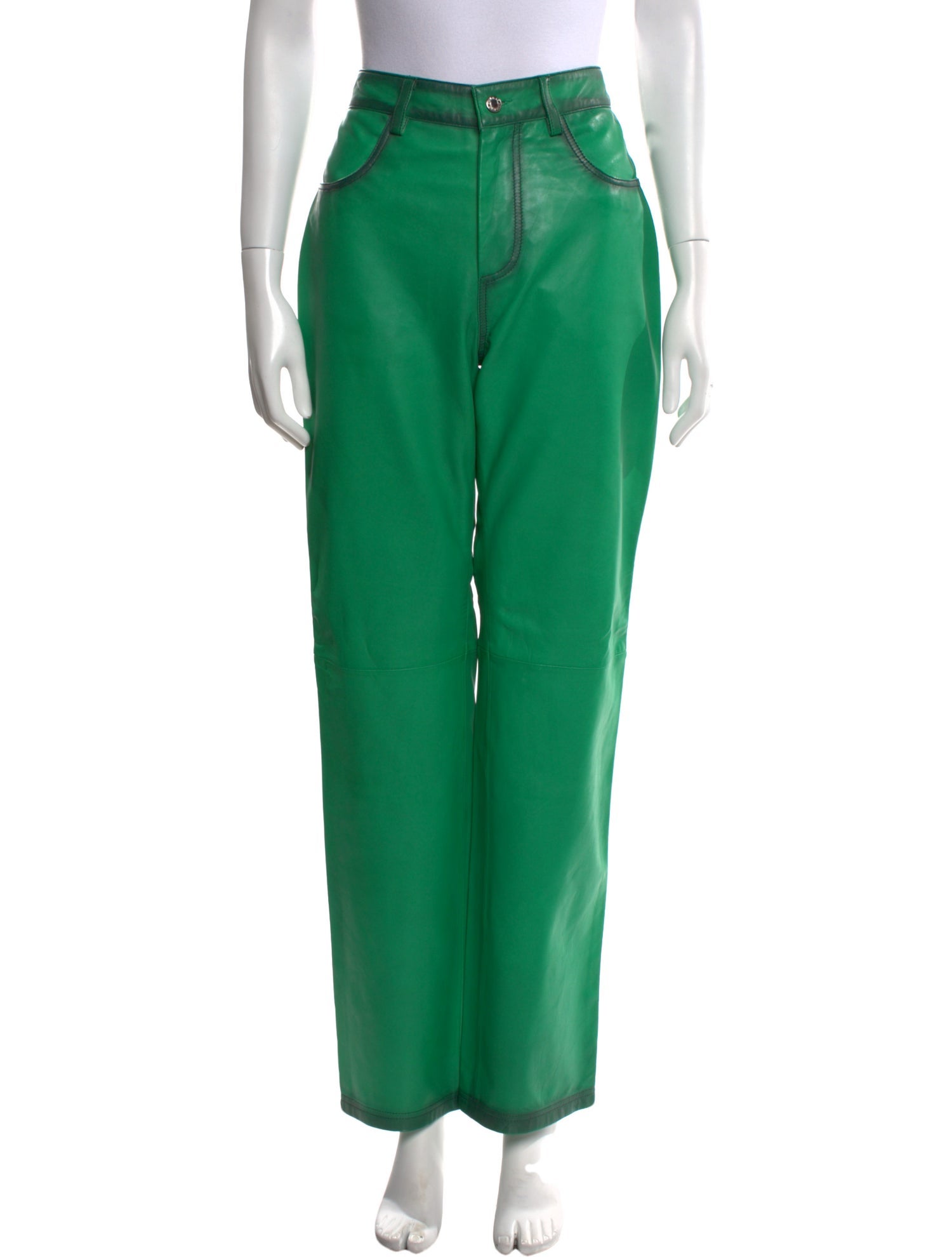 Hosbjerg Leather Straight Leg Pants w/ Tags