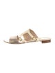 Henri Lepore Dezert Leather Slides
