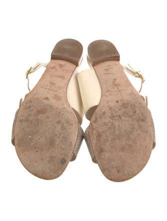 Henri Lepore Dezert Leather Slides