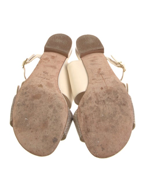 Henri Lepore Dezert Leather Slides