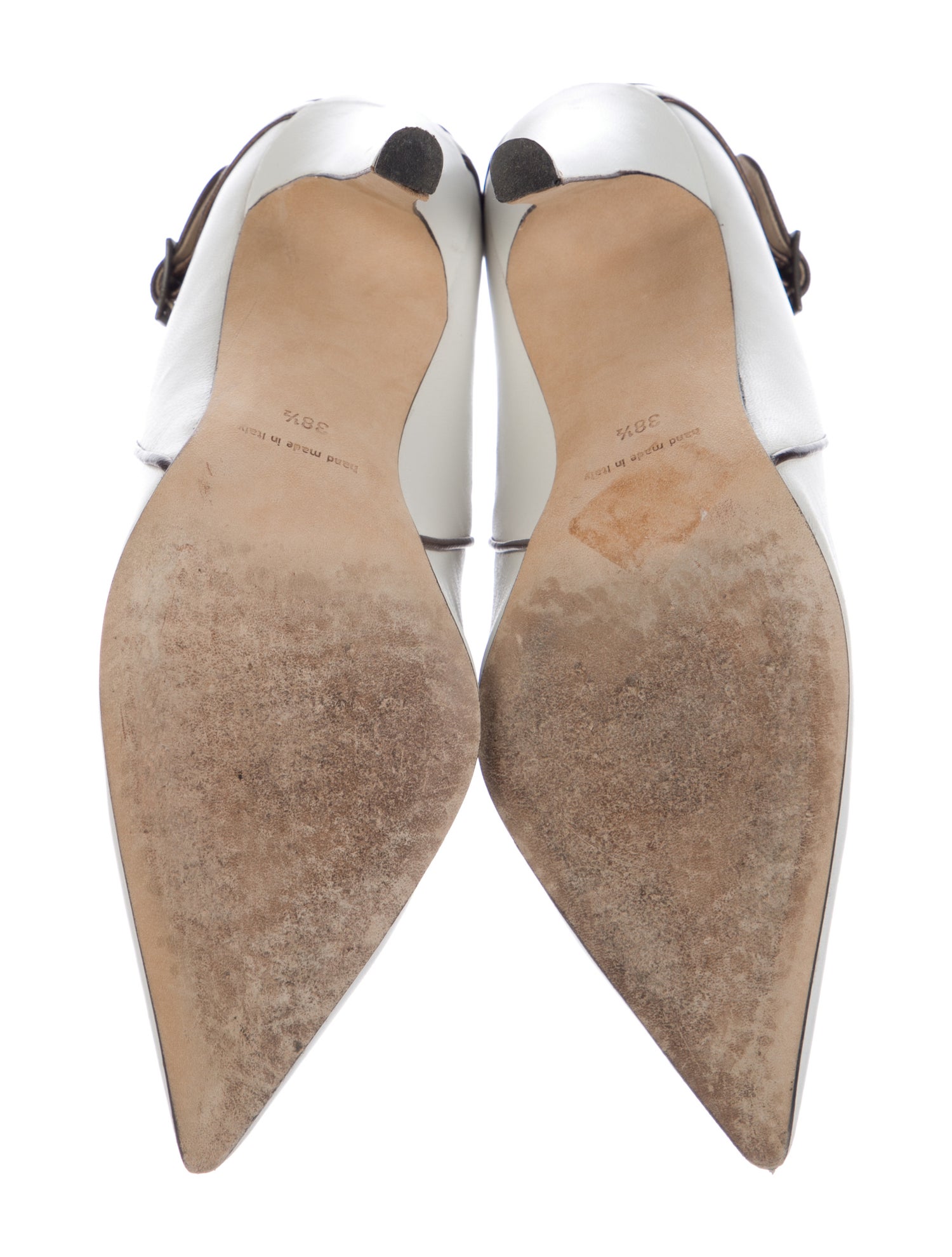 Henri Lepore Dezert Leather T-Strap Pumps