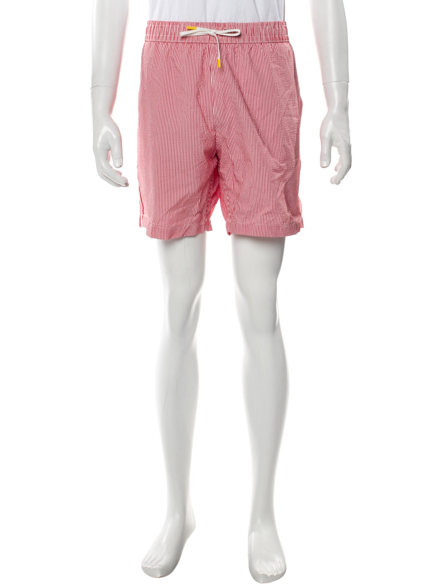 Hartford Striped Grosgrain Trim Swim Trunks