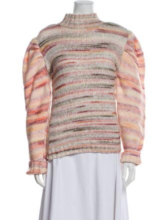 H by Halston Striped Turtleneck Sweater