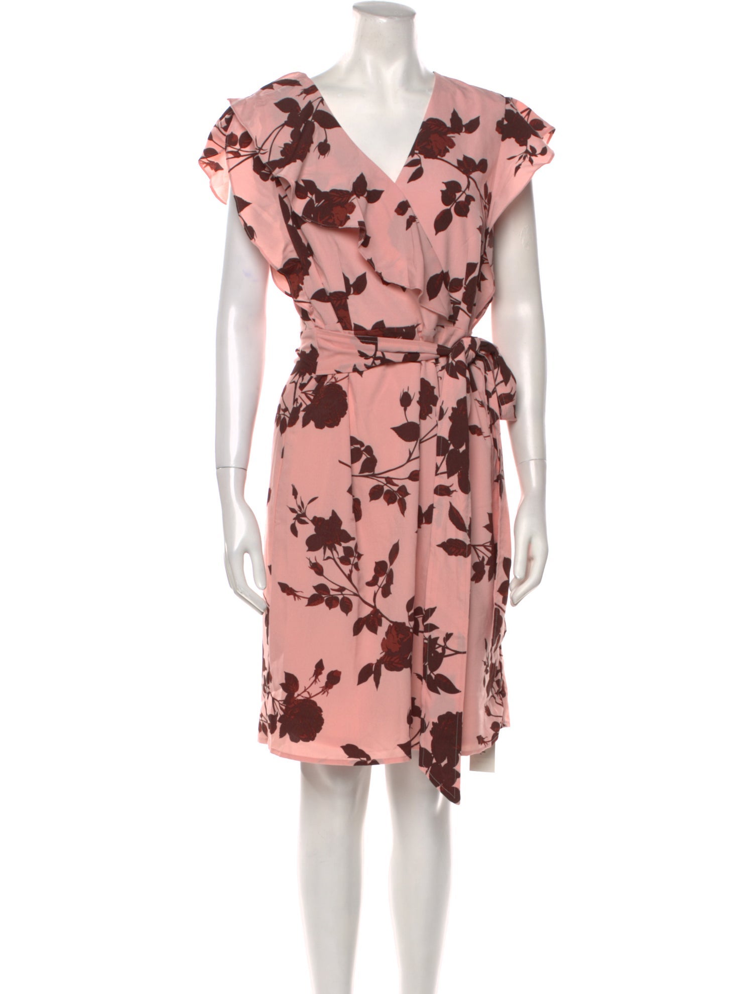 H by Halston Floral Print Knee-Length Dress w/ Tags