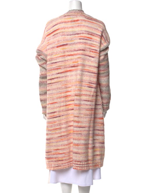 H by Halston Striped Open Front Sweater