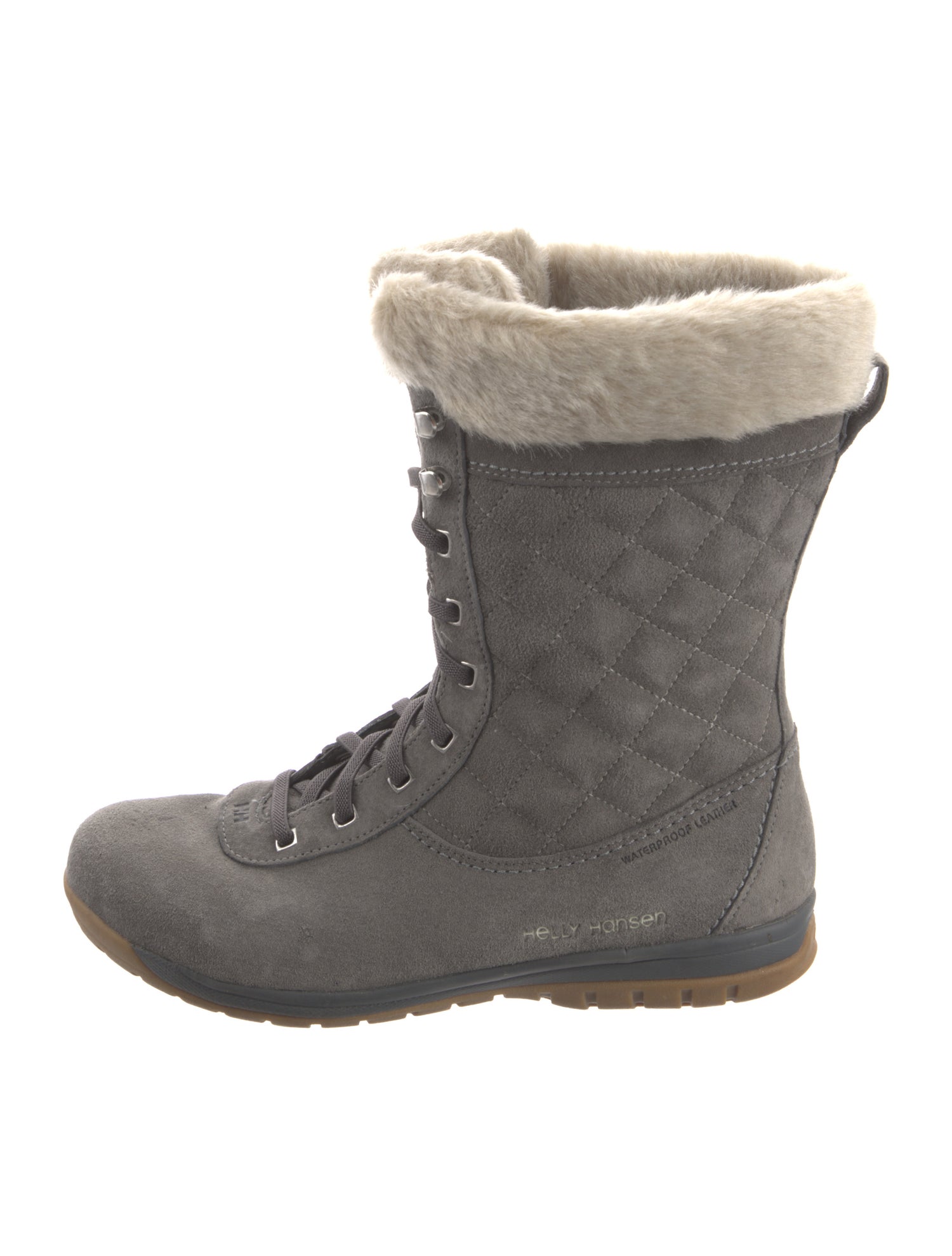 Helly Hansen Suede Colorblock Pattern Lace-Up Boots