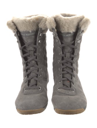 Helly Hansen Suede Colorblock Pattern Lace-Up Boots