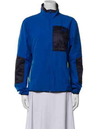 Helly Hansen Nylon Colorblock Pattern Bomber Jacket