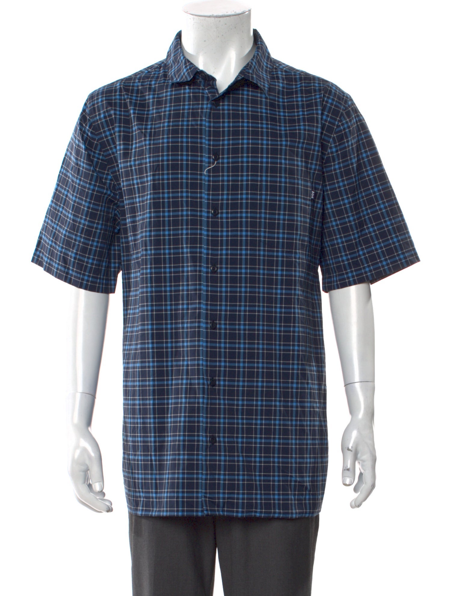 Helly Hansen Plaid Print Short Sleeve Shirt w/ Tags