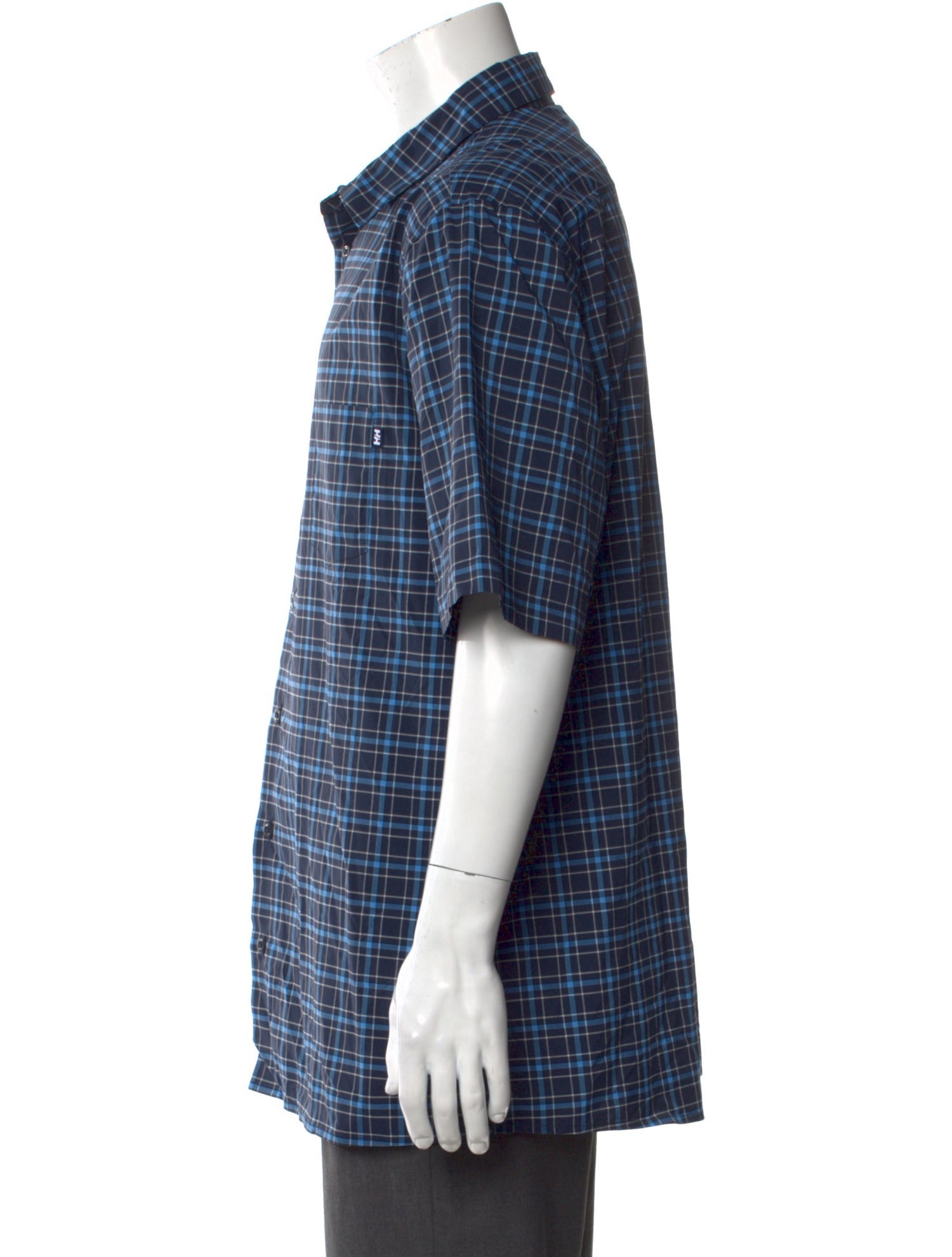 Helly Hansen Plaid Print Short Sleeve Shirt w/ Tags