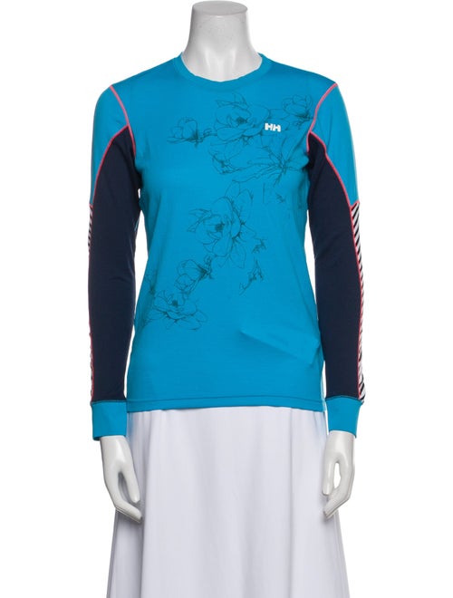 Helly Hansen Colorblock Pattern Crew Neck Sweatshirt