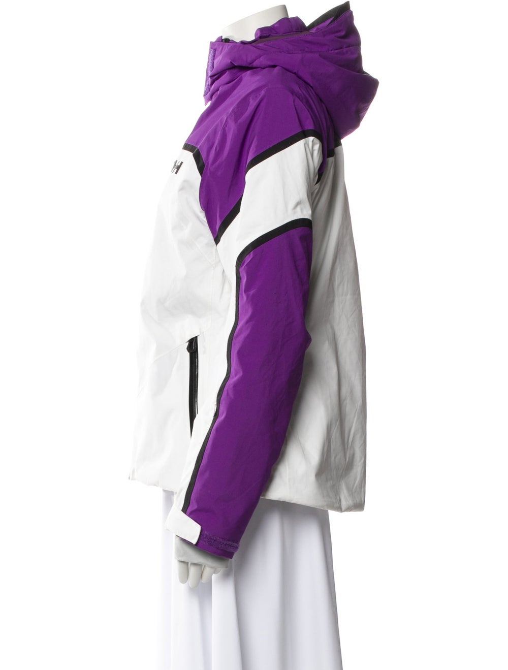 Helly Hansen Jacket White Colorblock Pattern With… - image 2