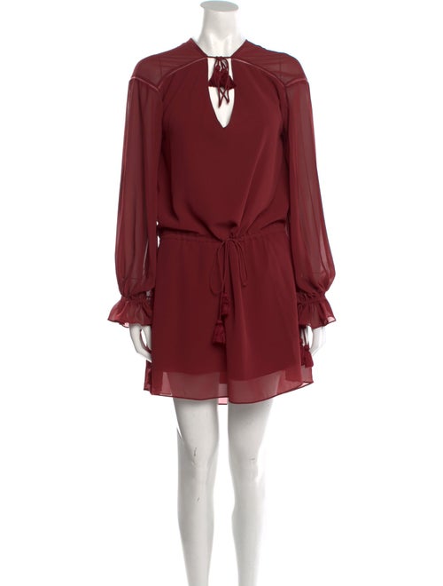 HHH by Haute Hippie Tie Neck Mini Dress