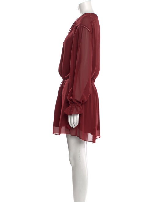 HHH by Haute Hippie Tie Neck Mini Dress