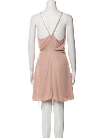 HHH by Haute Hippie V-Neck Knee-Length Dress