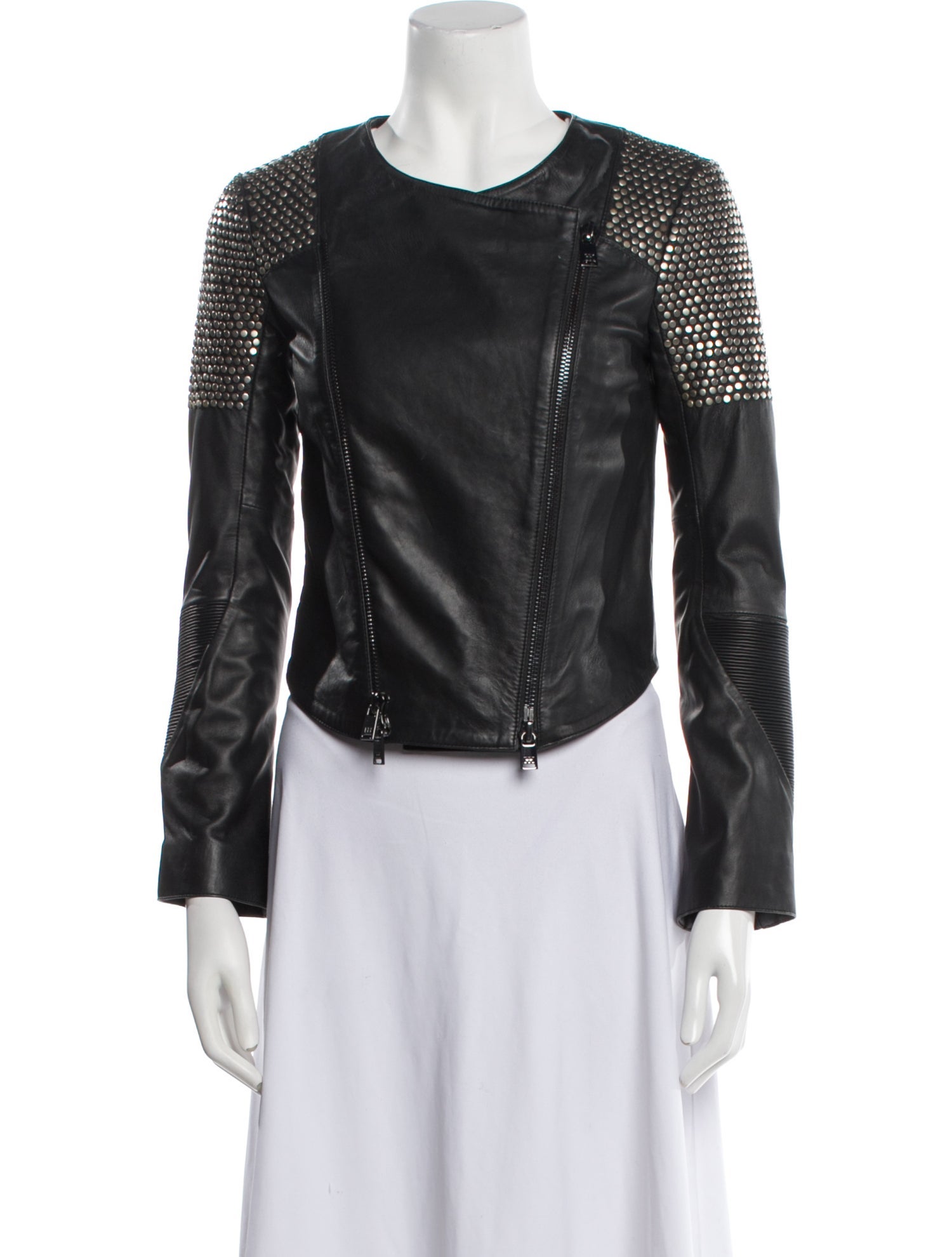 HHH by Haute Hippie Leather Biker Jacket