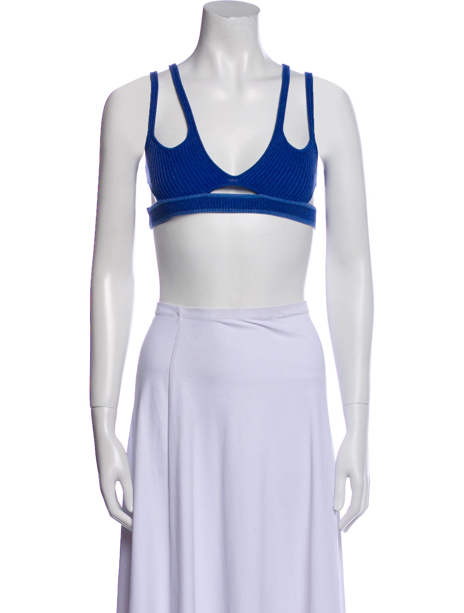 Hanwen V-Neck Sleeveless Crop Top