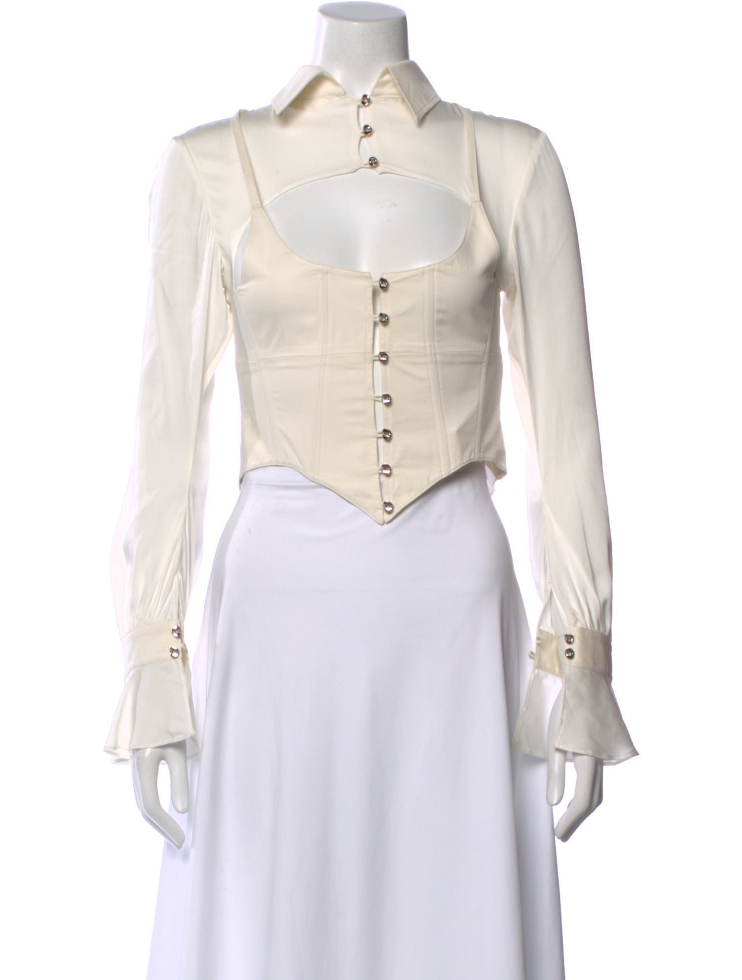 Hanwen Silk Long Sleeve Blouse