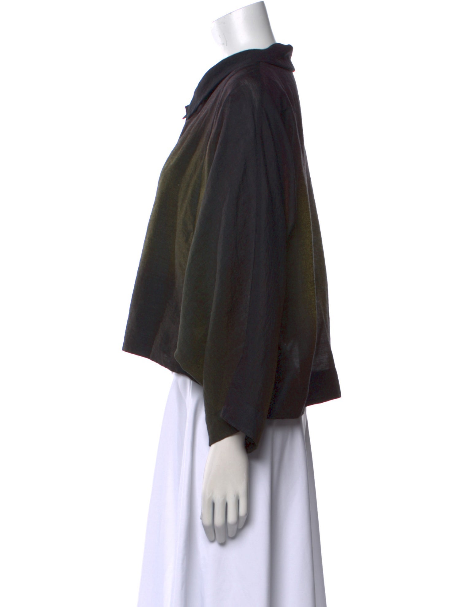 Heart HaaT by Issey Miyake Long Sleeve Button-Up Top