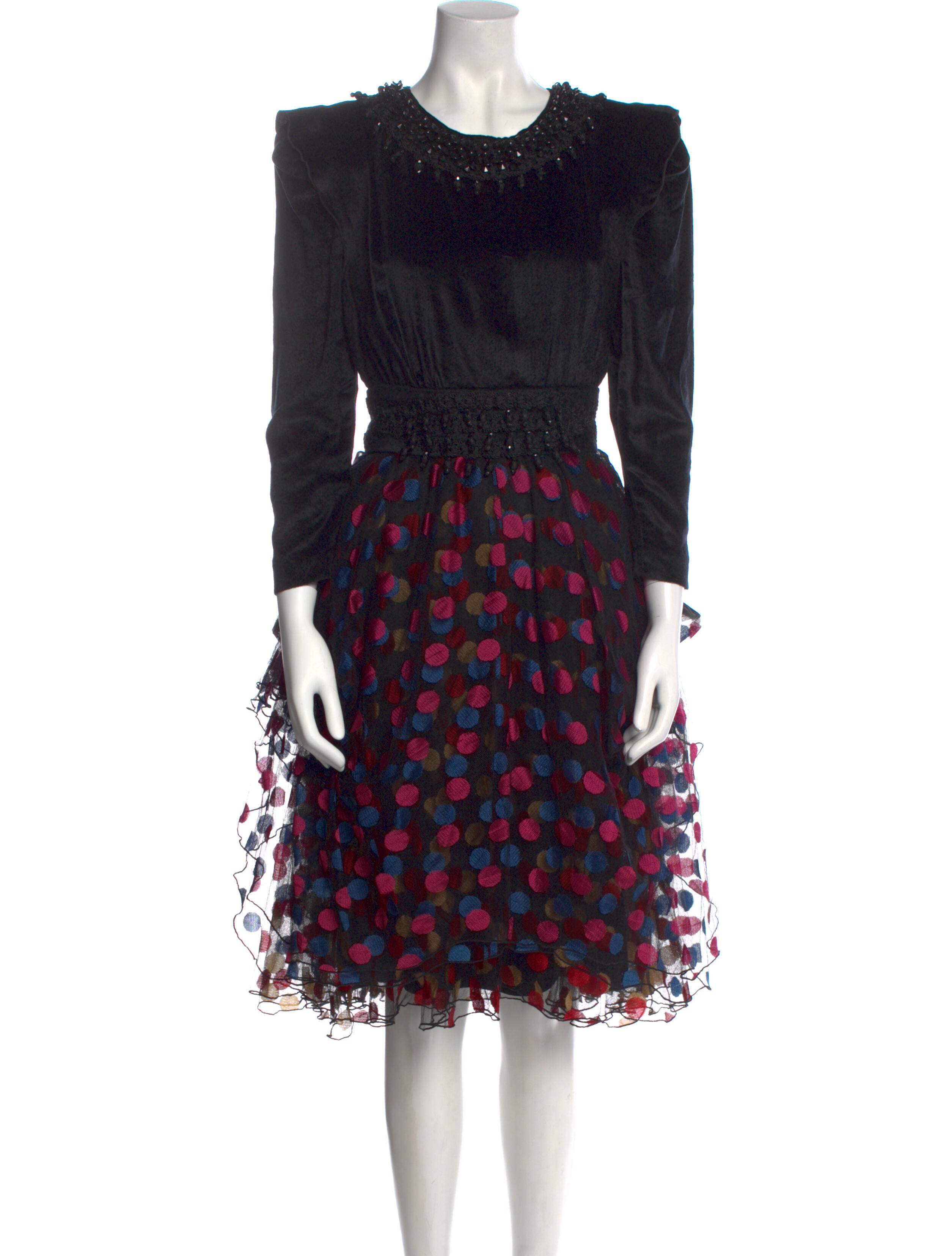 Holly Harp Vintage Midi Length Dress