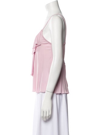 Holly Harp Scoop Neck Sleeveless Blouse