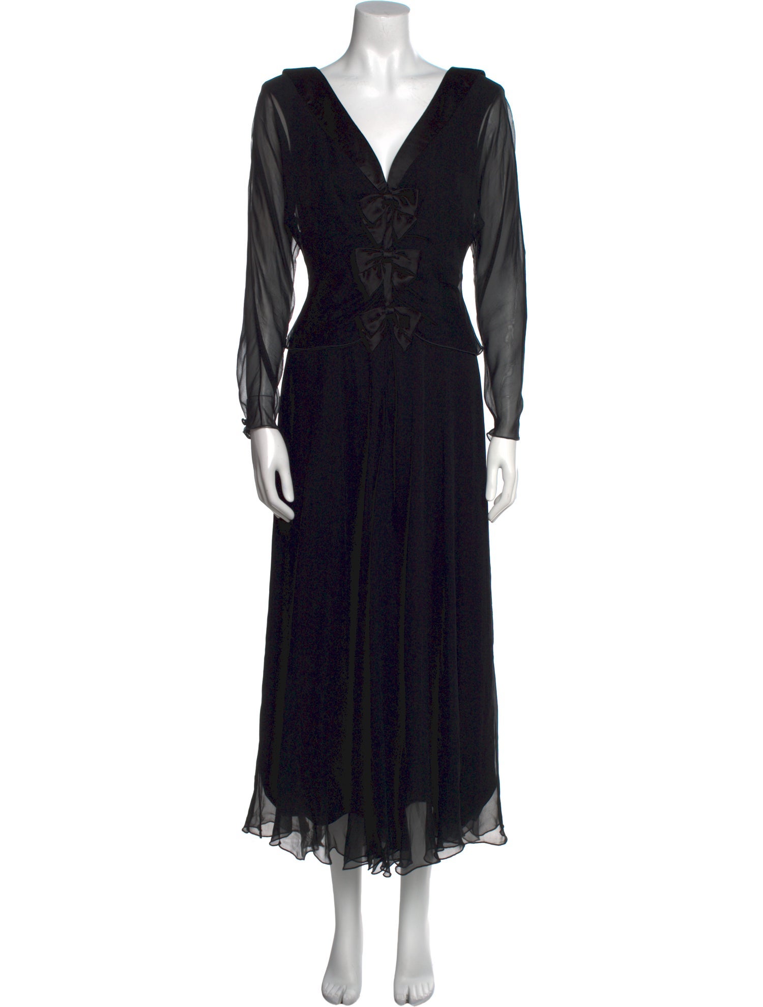 Holly Harp Silk Long Dress