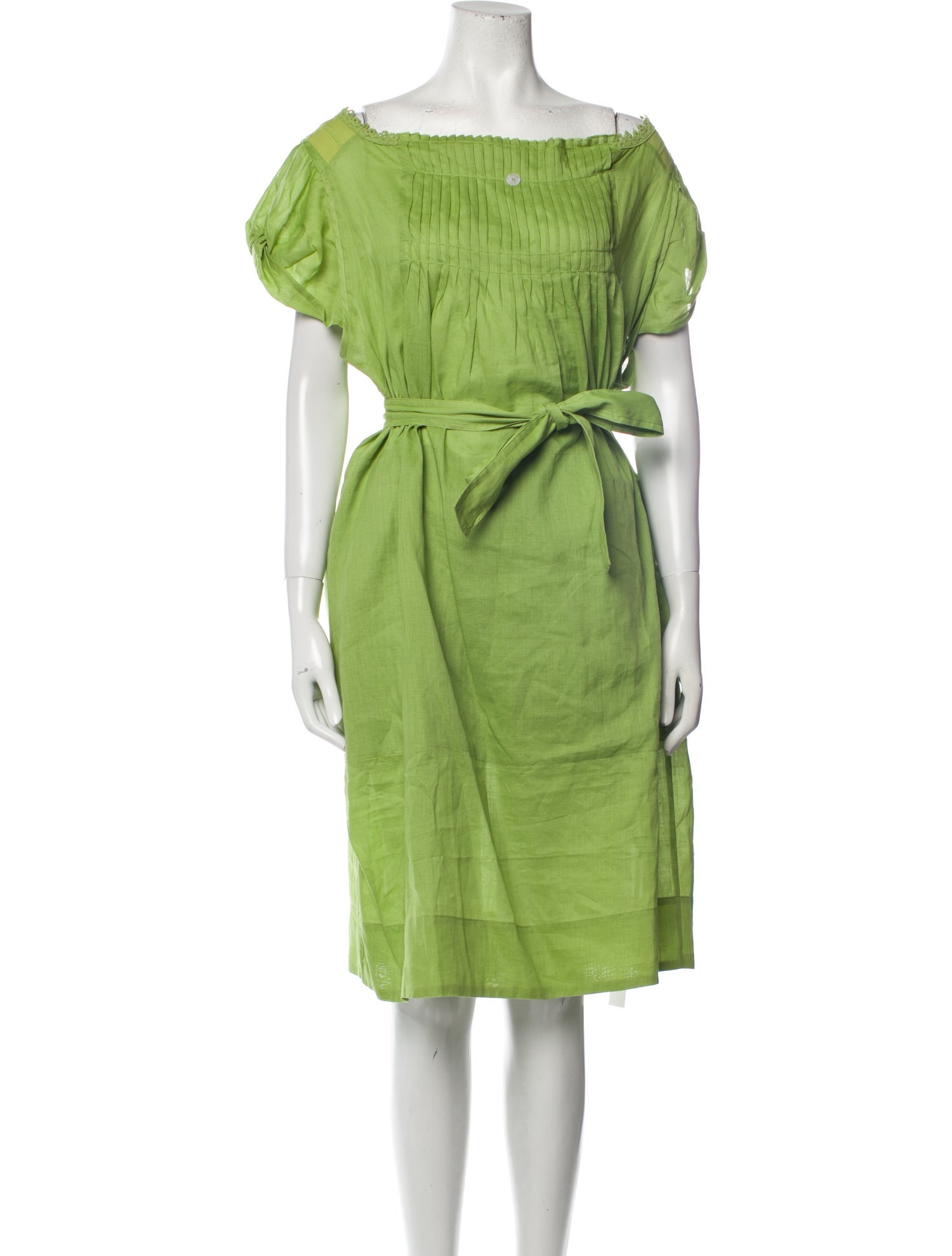High Bateau Neckline Midi Length Dress w/ Tags
