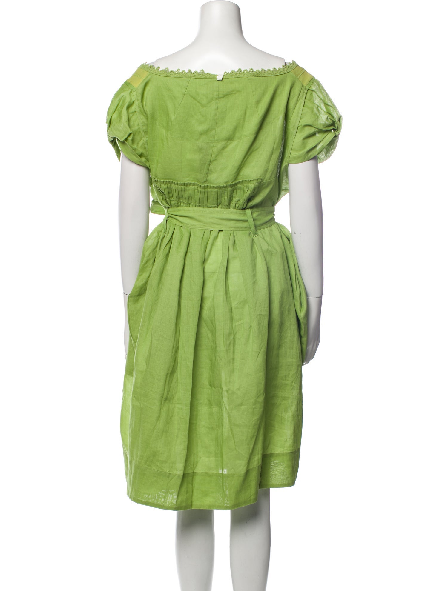 High Bateau Neckline Midi Length Dress w/ Tags