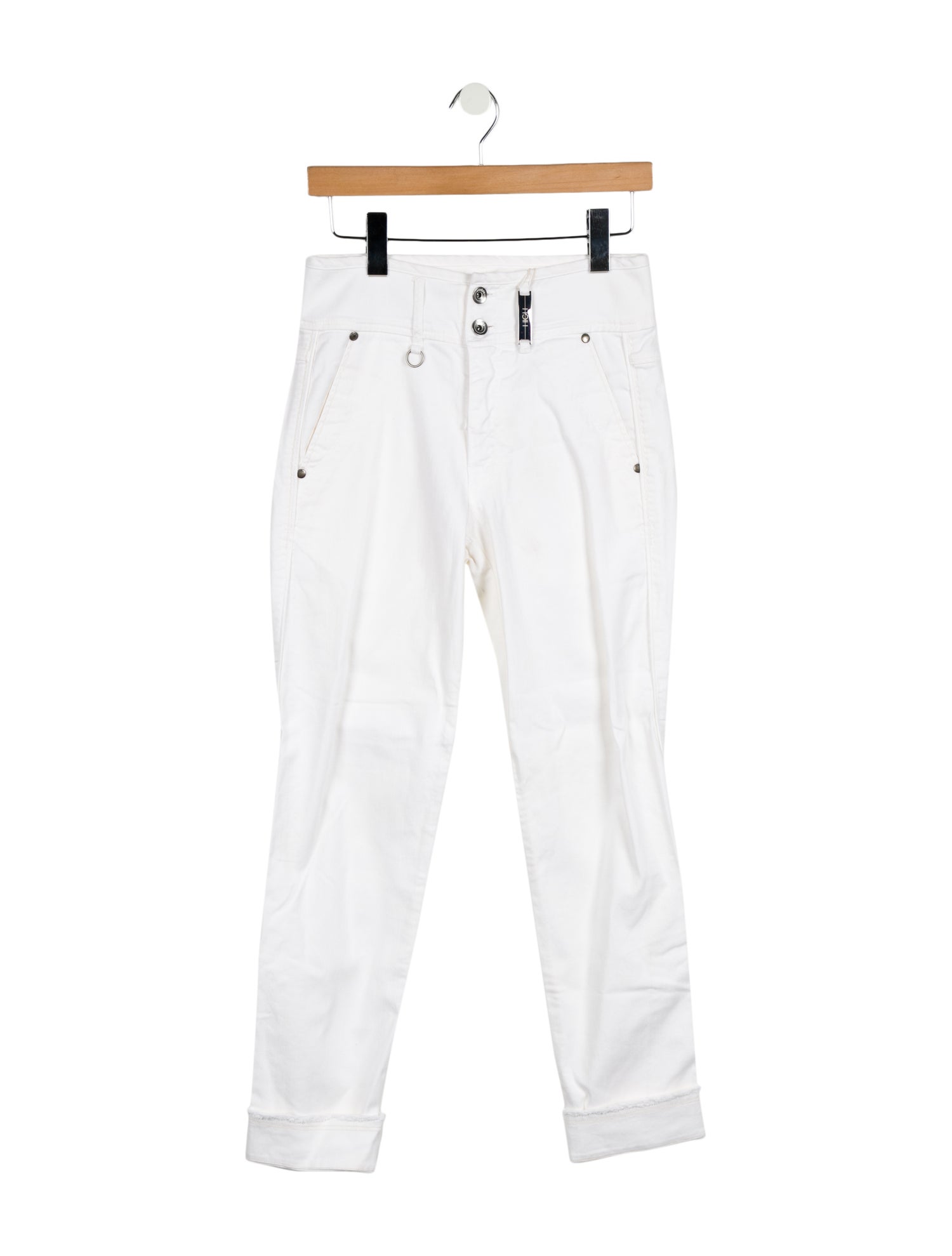 High Mid-Rise Straight Leg Jeans w/ Tags