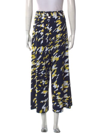 High Printed Wide Leg Pants