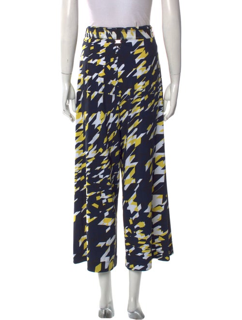 High Printed Wide Leg Pants