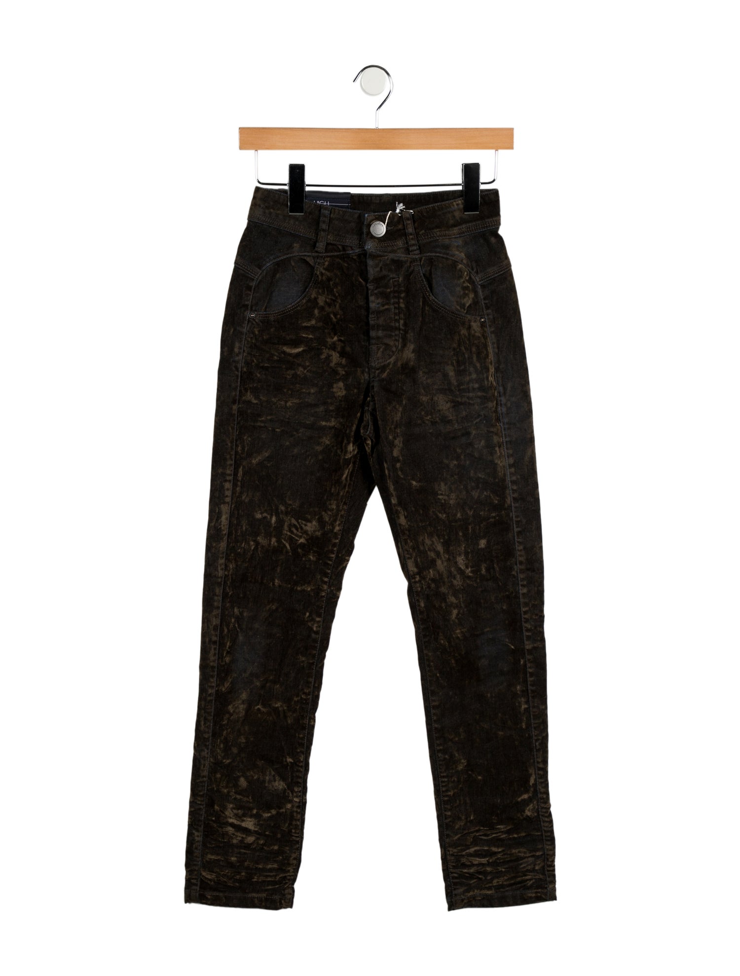 High Straight Leg Pants