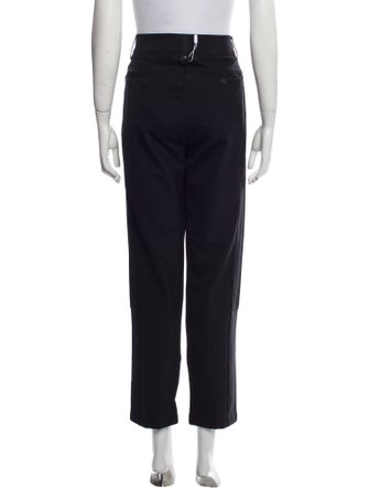 High Wool Straight Leg Pants