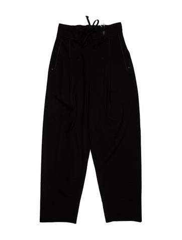 High Pants Straight Leg S