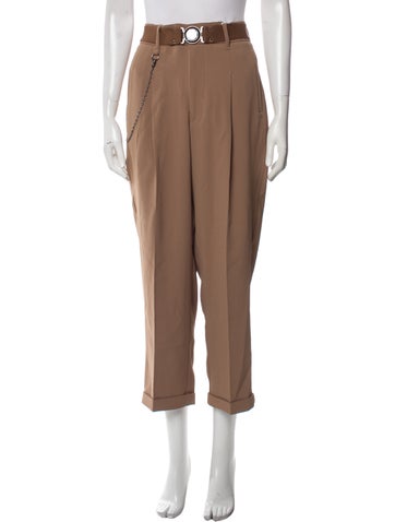 High Pants Straight Leg S